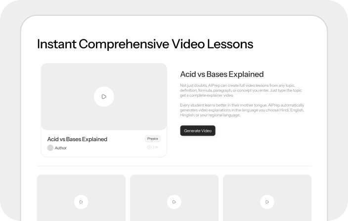 Custom Instant Video Lessons from Any Topic